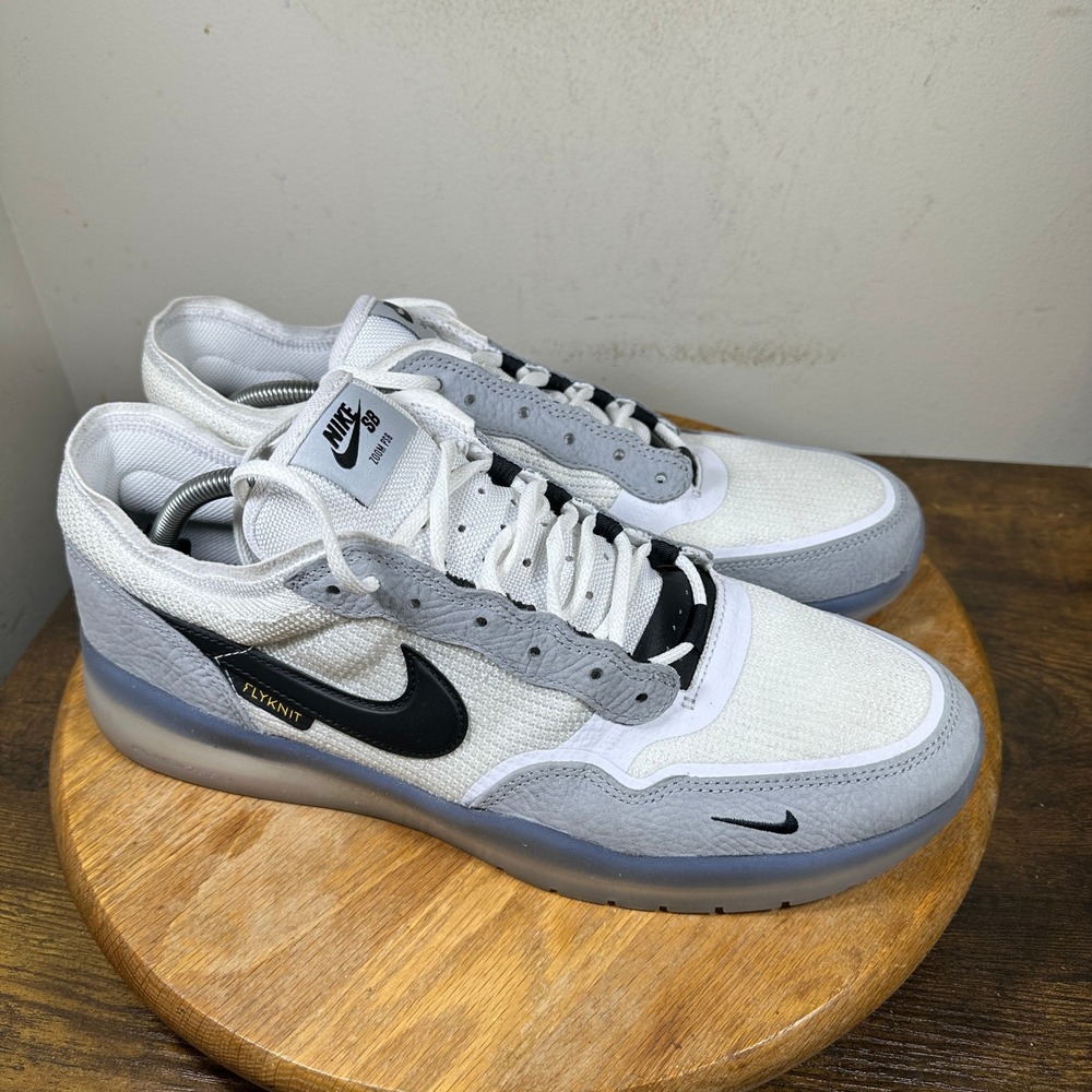 Nike SB PS8 Summit White Wolf Grey Black Skate Shoes FV8493-004 Mens 13
